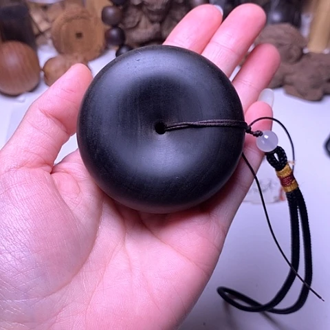 檀香木把件檀香阴沉大面包圈