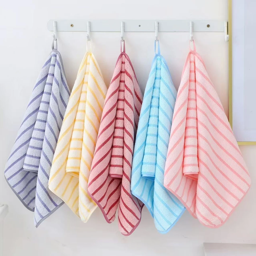 毛巾独立包装柔软洗澡吸水超柔加厚厨房清洁抹布锁边珊瑚绒家用