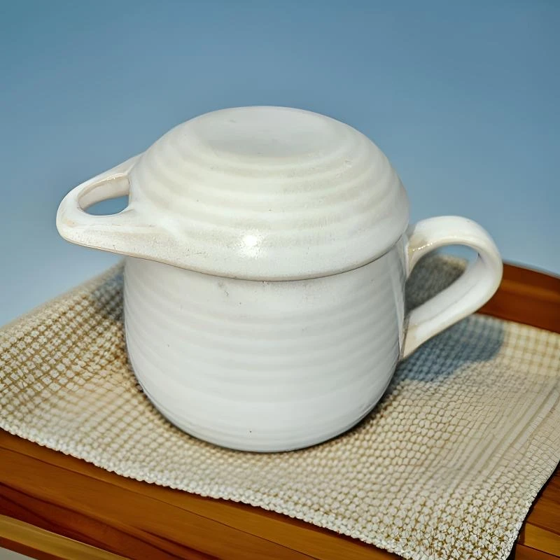 国营陶瓷五厂白粉引咖啡杯