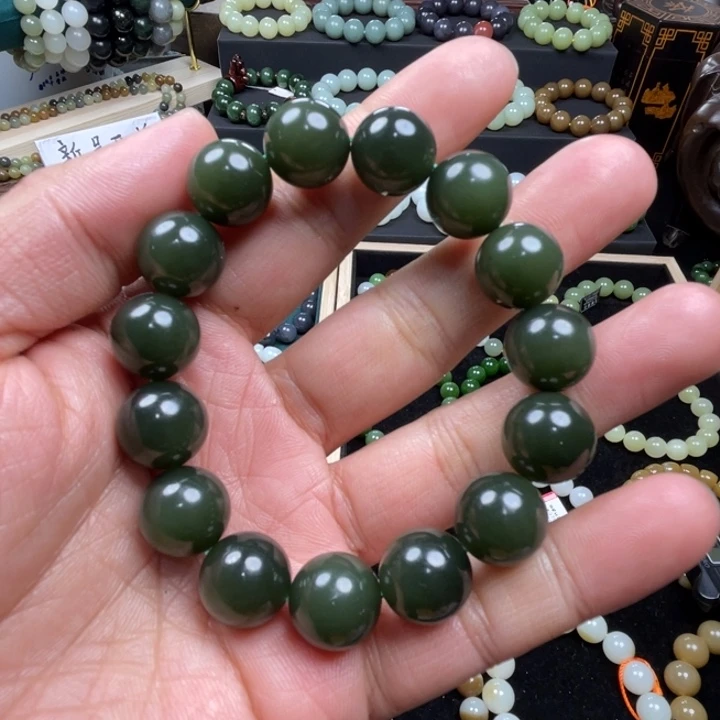 和田玉手串未镶嵌