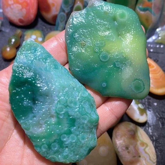 石英质玉珠宝半成品未镶嵌小*萧