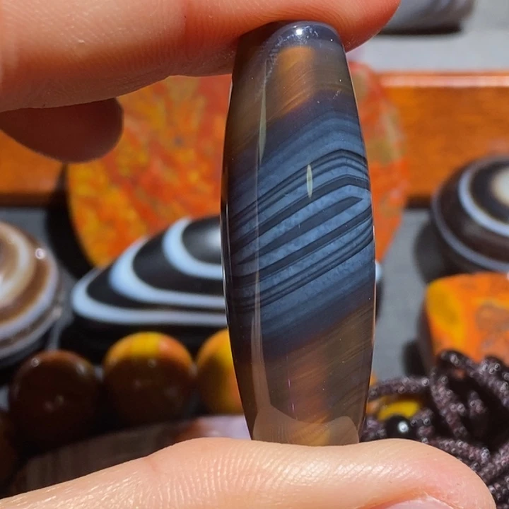 玛瑙/玉髓钛钢颈饰