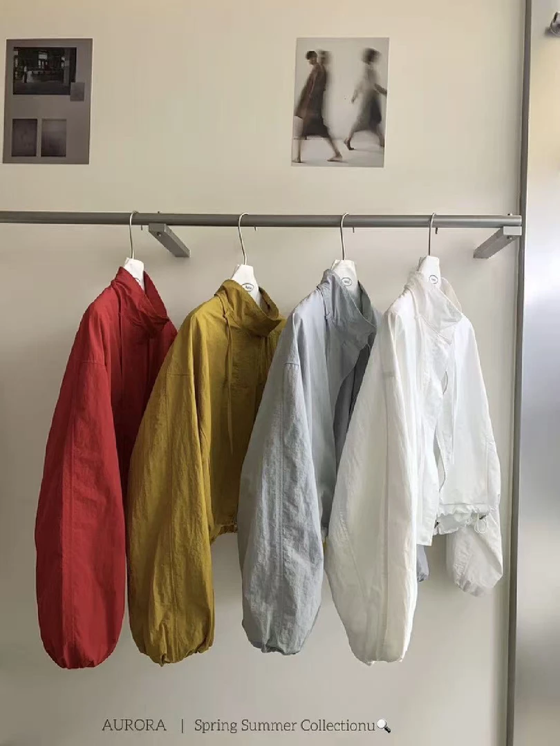 aurora@8818 韩系简约风立领拉链短款外套 5-4