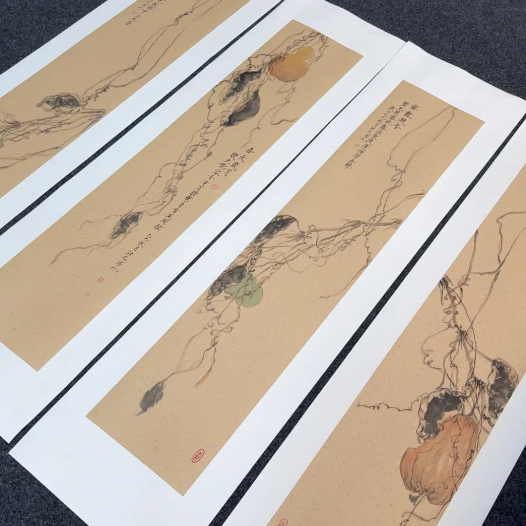 国画纯手绘山水花鸟作品