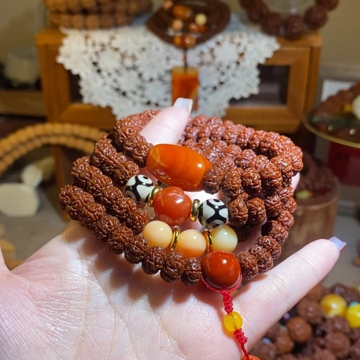 手串金刚菩提96玉华满肉108原创一物