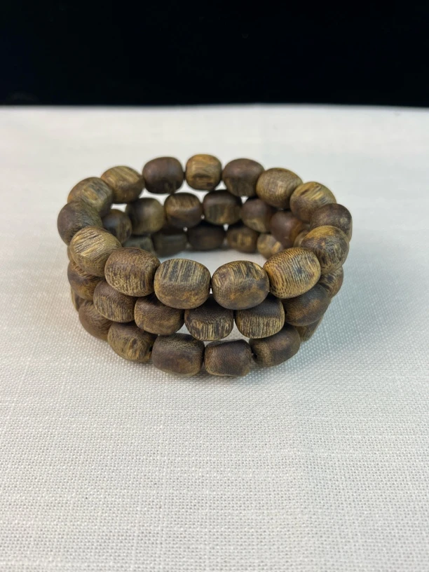 沉香手串 12mm留疤单圈手串 奇楠沉香佛珠   13克+ 多样性发一