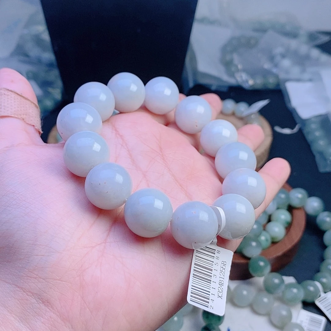 定制翡翠未镶嵌102珠串17+