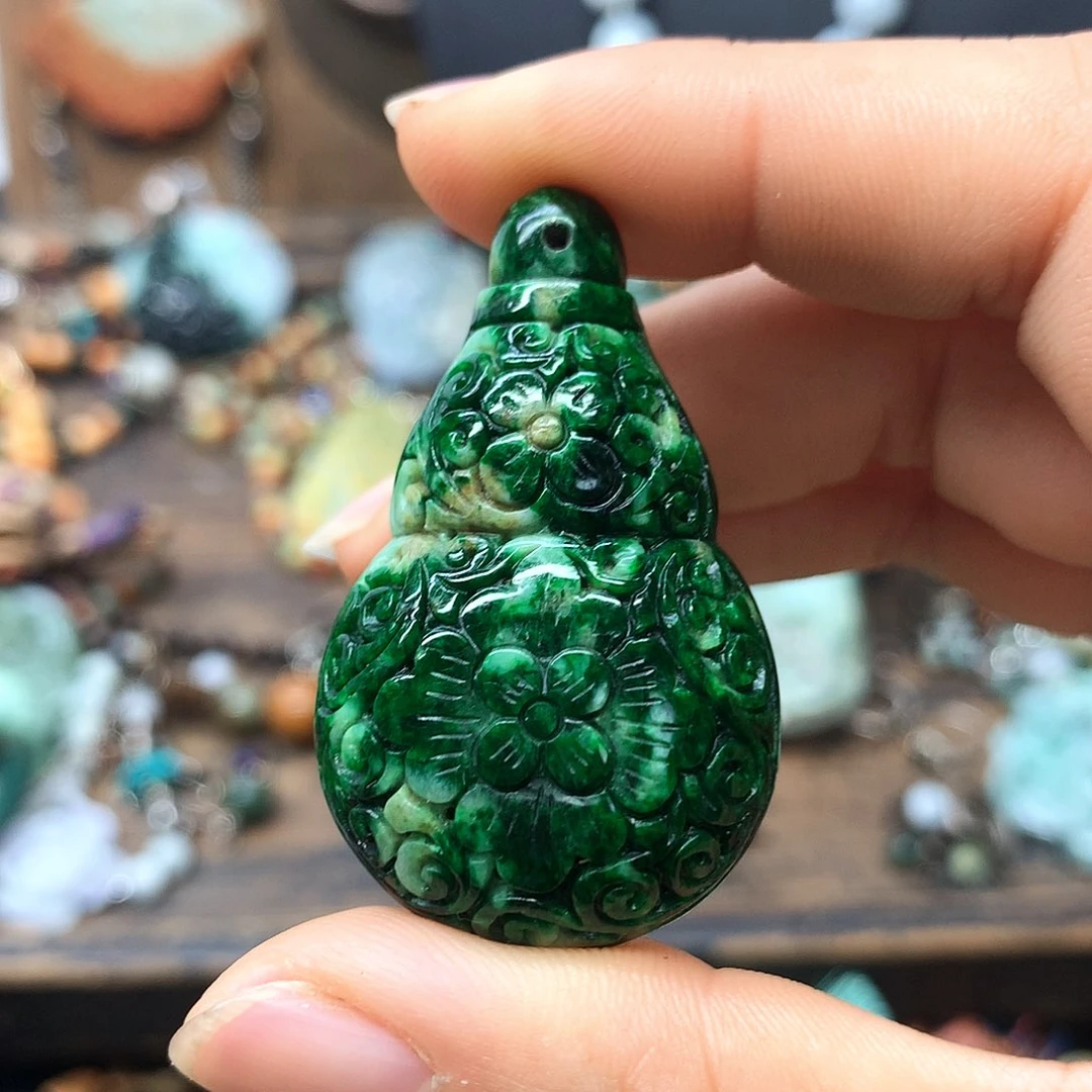 颈饰未镶嵌翡翠复古风吊坠项链吊坠