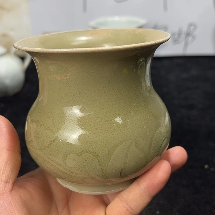 其他陶越窑刻花渣斗