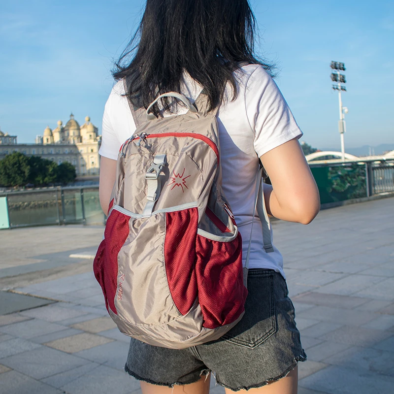 户外超轻皮肤包女夏季轻便折叠双肩包便携运动背包轻薄旅行登山lc