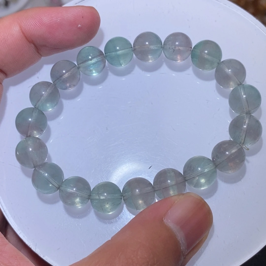 未镶嵌手链水晶绿萤石卡10mm