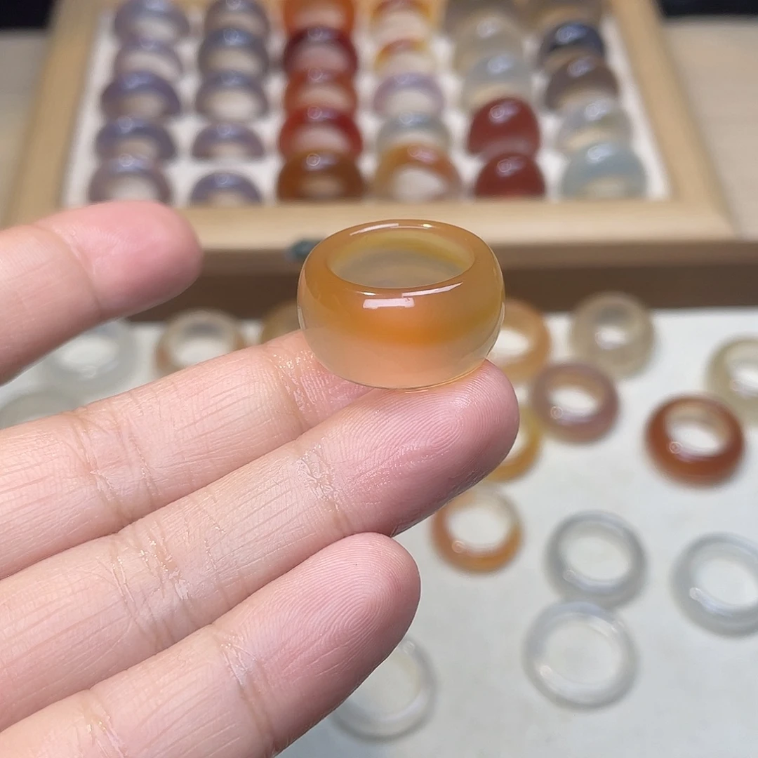 玛瑙/玉髓合金戒指A04港12不退换