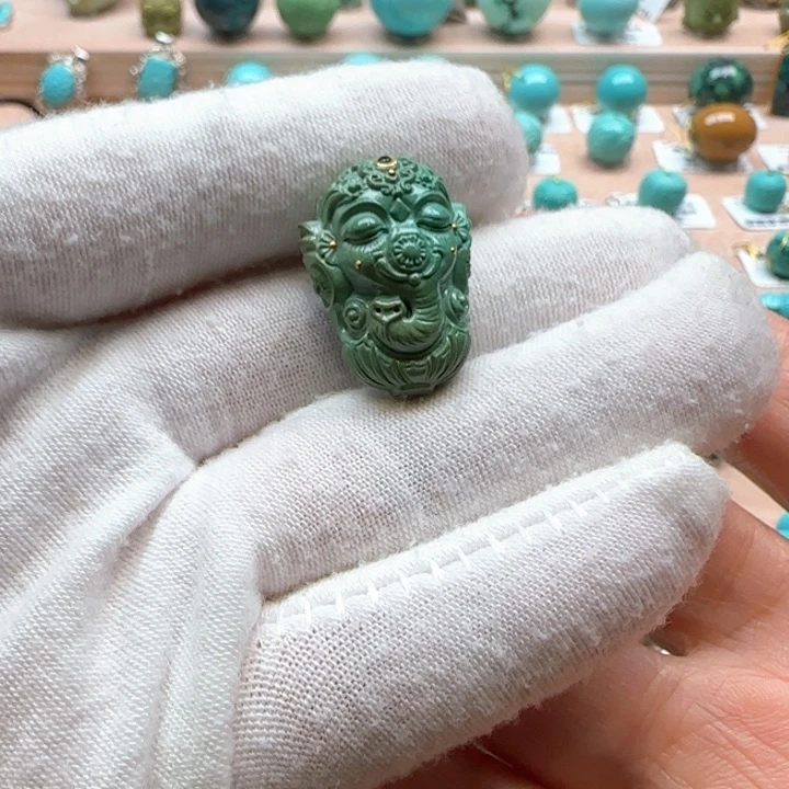 未镶嵌绿松石珠宝奇石