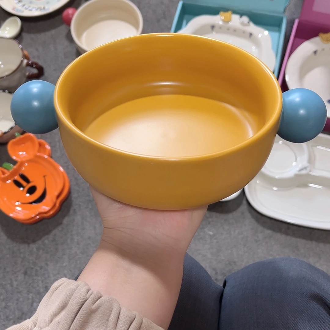 双耳球球陶瓷餐具6寸