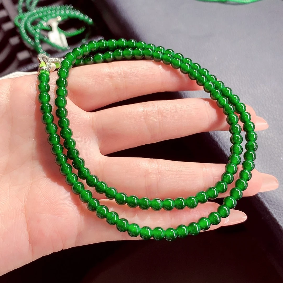 翡翠未镶嵌毛衣链