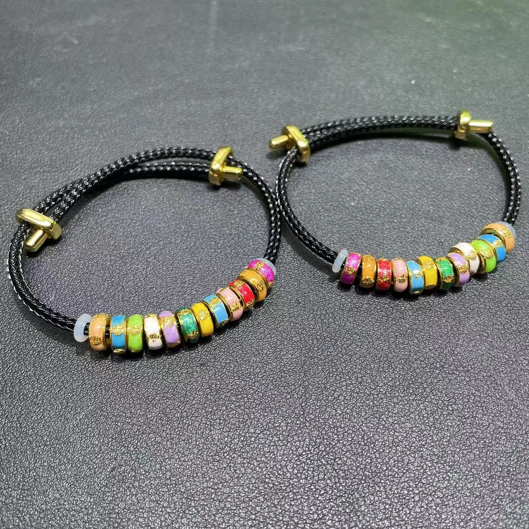 非金属布艺吊坠 【胖】十二生肖手串手绳多样性发其一镀层为琉璃）