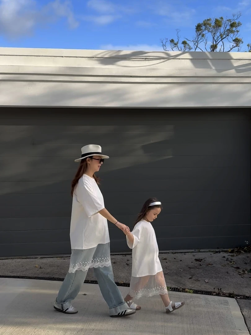 【现货在仓】  夏季新款「亲子款」蕾丝拼接连衣裙