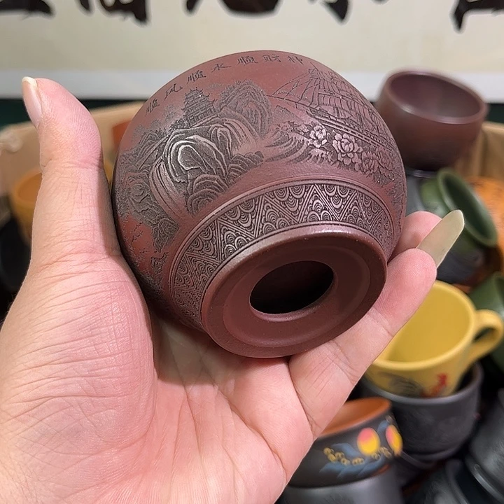 茶杯紫砂全手工紫砂主人杯