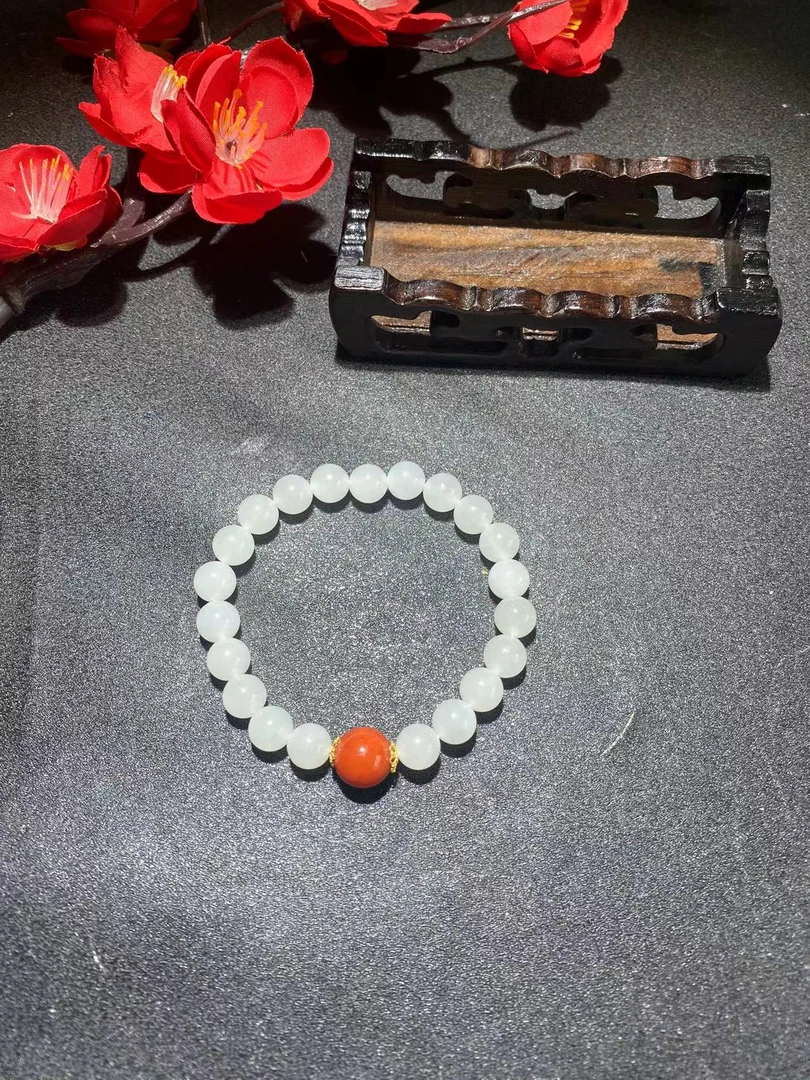 （卡7+）和田玉手串F606
