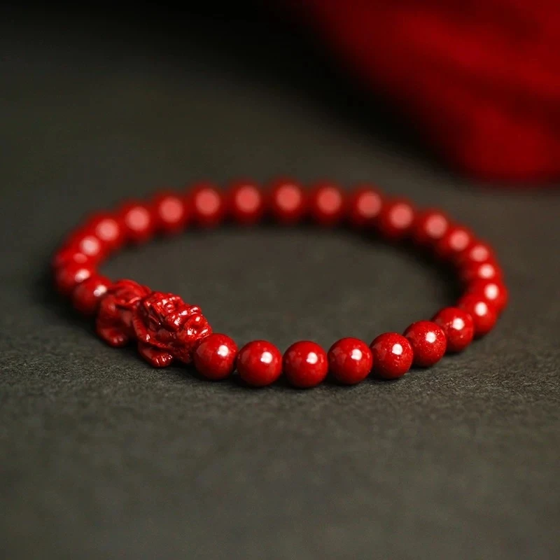 朱砂辰砂貔貅手串