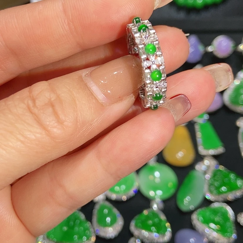 【闪购商品】翡翠戒指未镶嵌天然翡翠