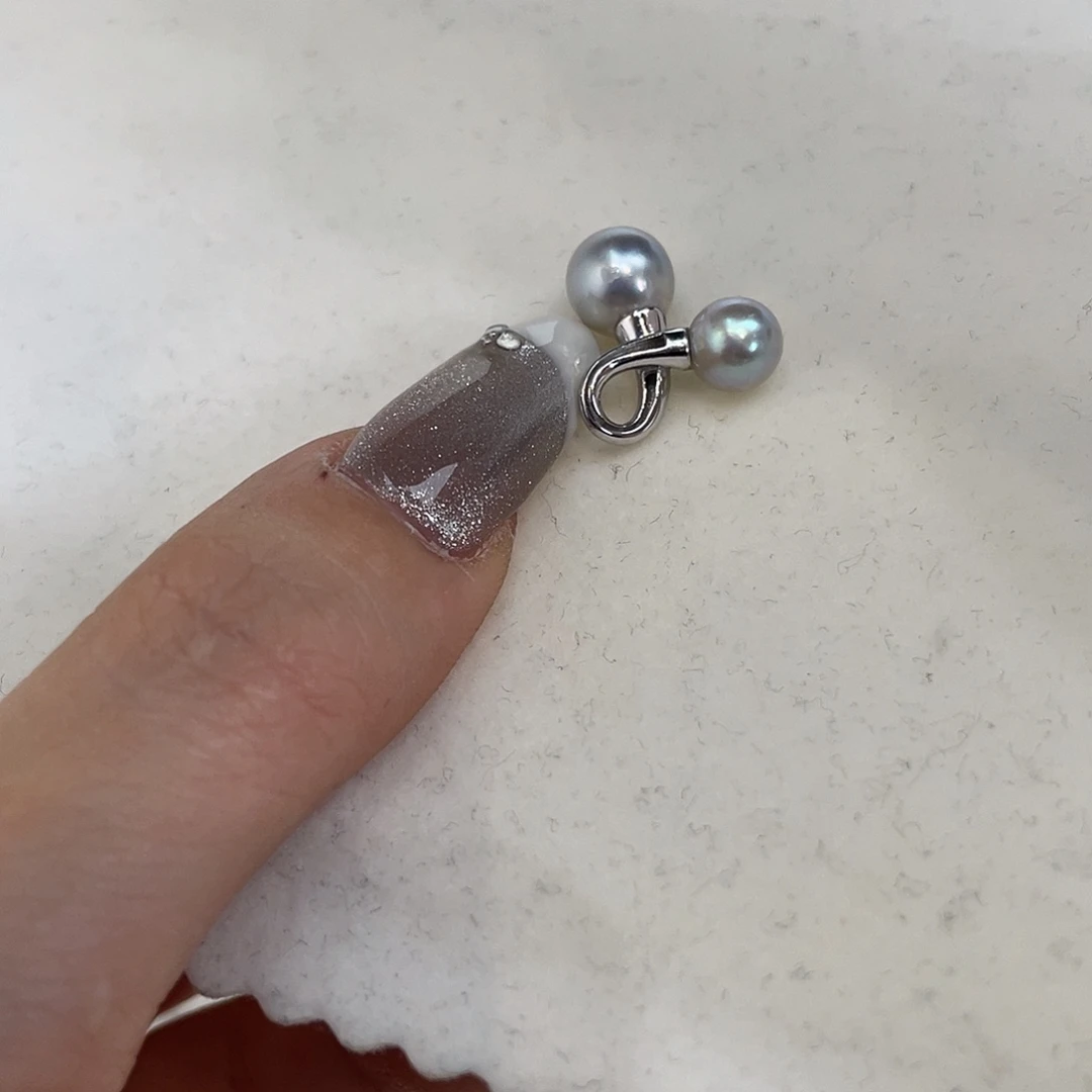 银S925镶嵌海水珍珠吊坠(不含链)