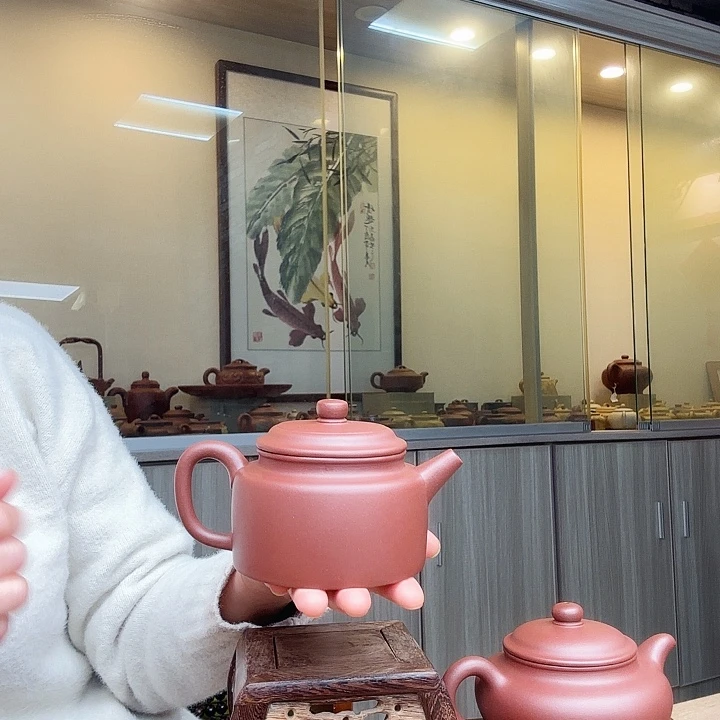 茶壶紫砂老请水泥全手工制作