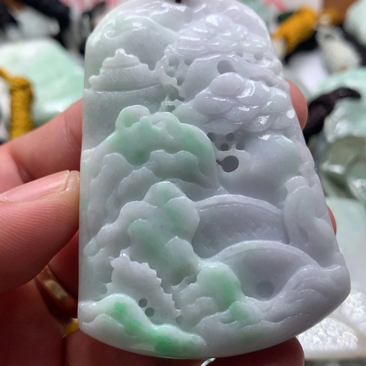颈饰未镶嵌翡翠保真天然a货翡翠