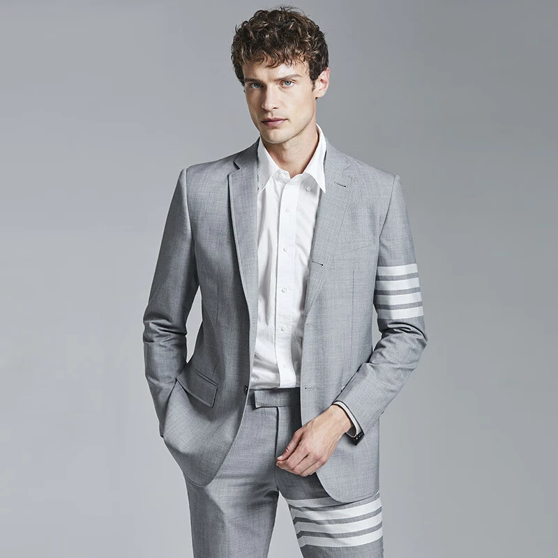 TB【官方正品】汤姆布郎THOM羊毛高端男士修身西服商务休闲英伦西装