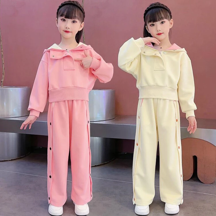 （两件套）童装女童套装春装2025新款中大童儿童洋气时髦女孩春款