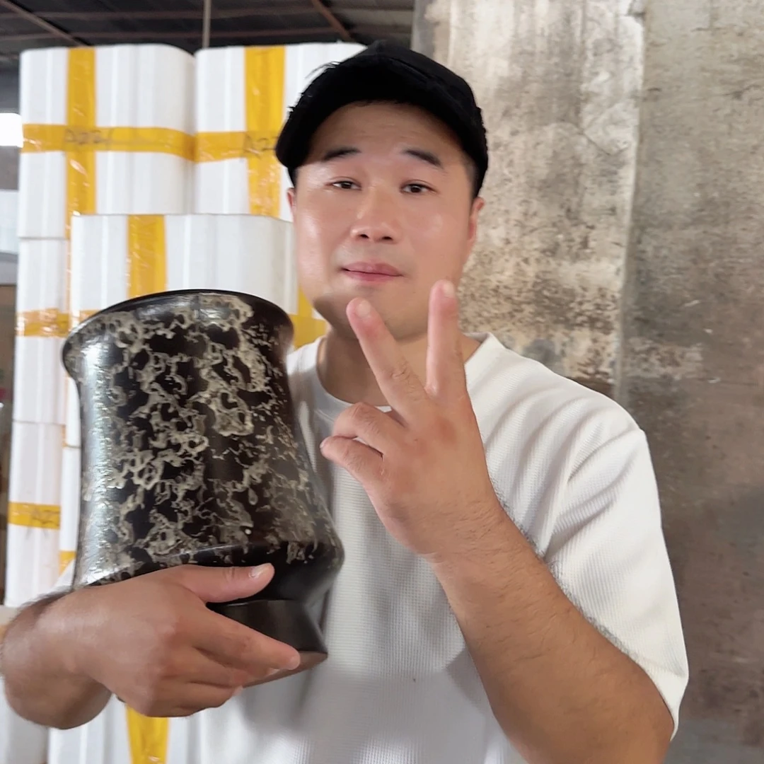 紫砂花盆杨杨花盆0827-505高30口20
