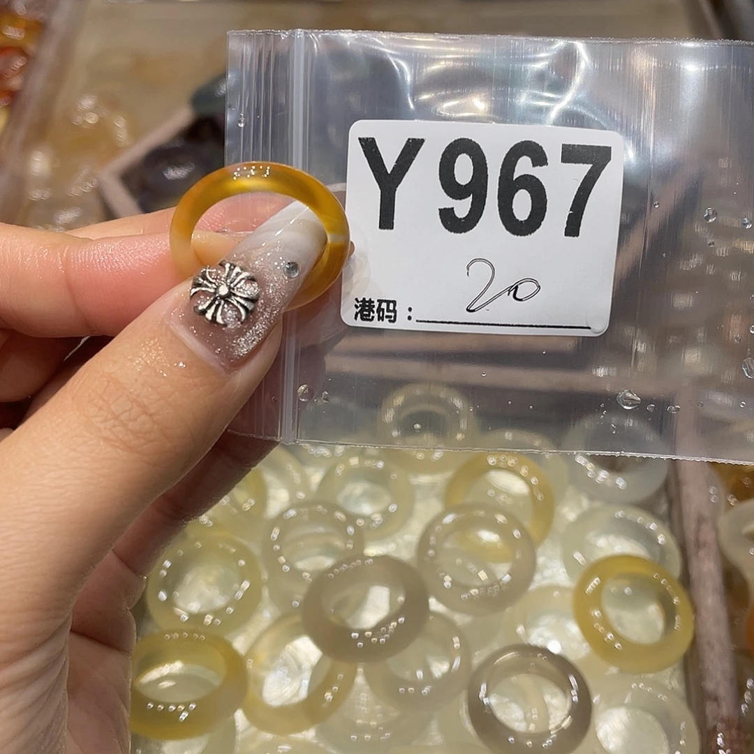 玛瑙/玉髓未镶嵌戒指967