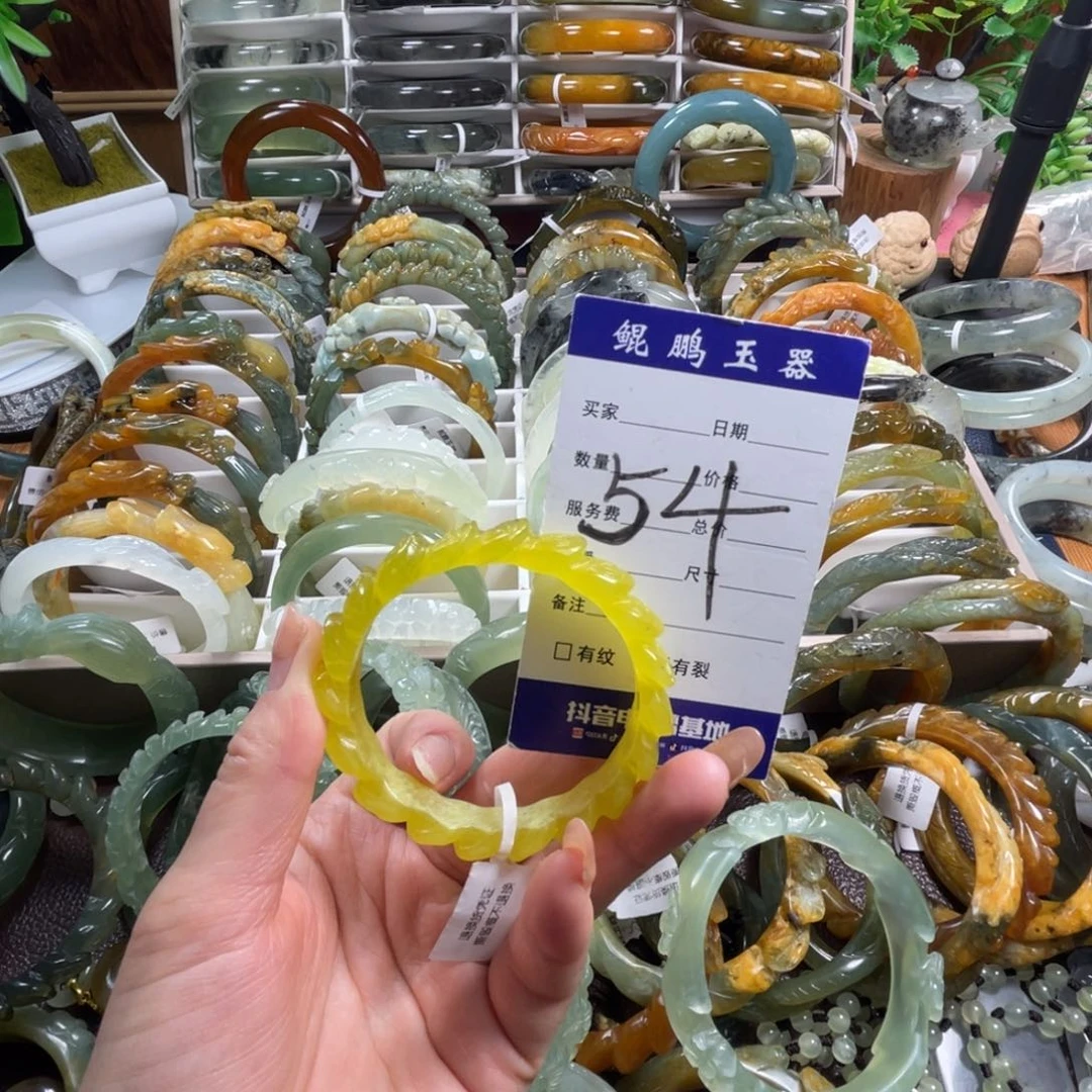 未镶嵌蛇纹石玉手镯