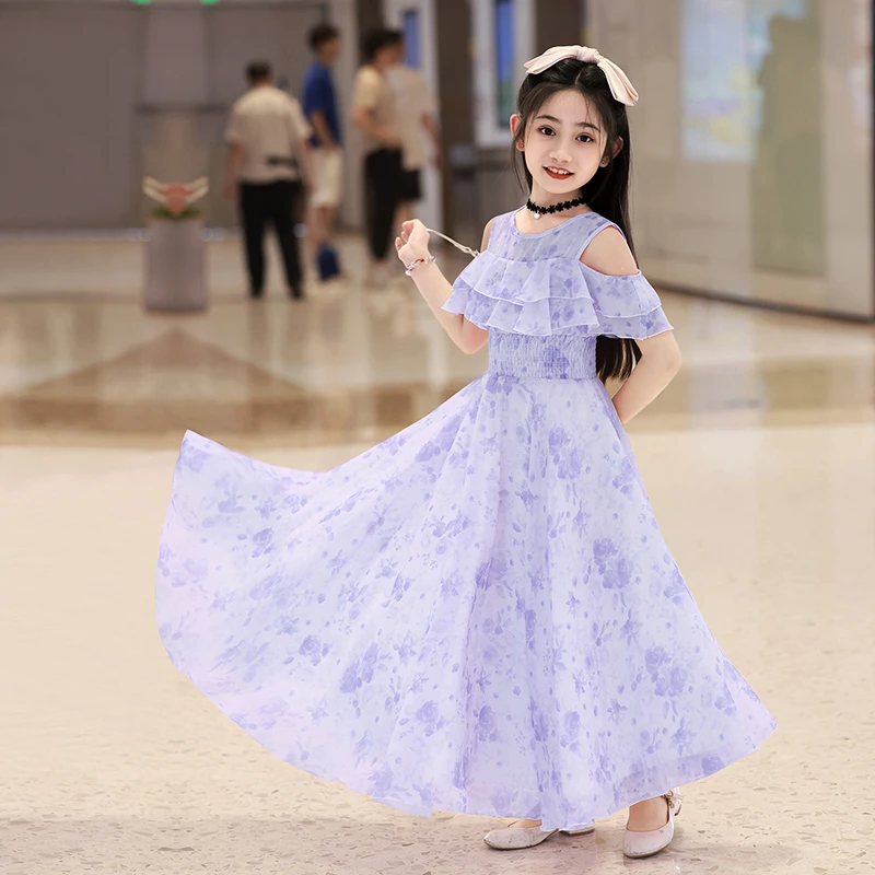 女童连衣裙夏款儿童装气质连衣裙洋气小女孩裙清凉沙滩裙子A387