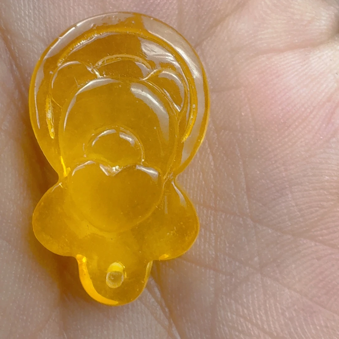 裸石蜜蜡未镶嵌全品吊坠孔 23.2×14.2×8mm