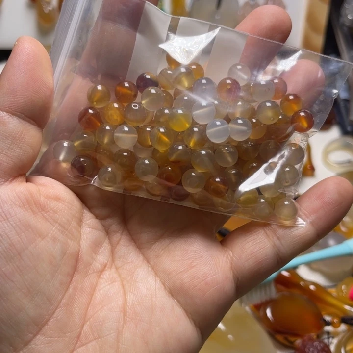 晨***曦玛瑙/玉髓未镶嵌颈饰009
