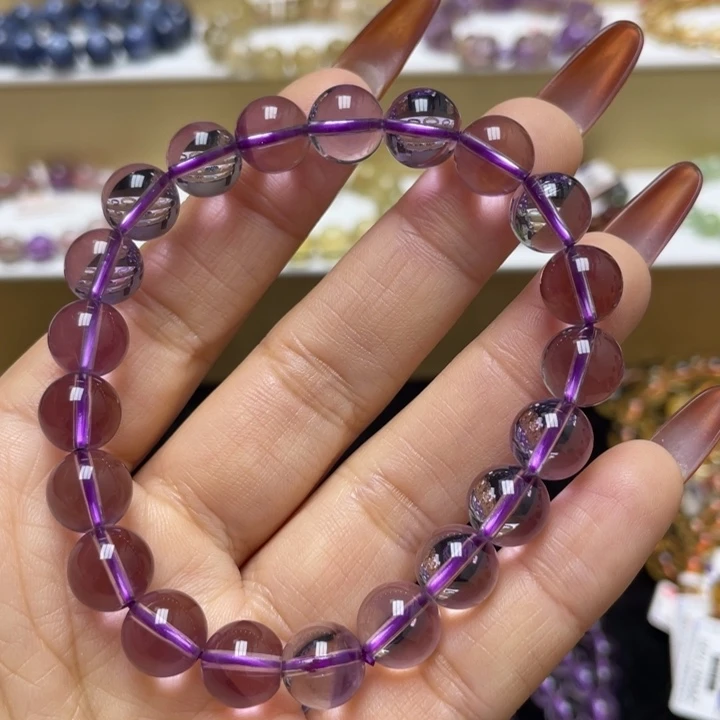 手链未镶嵌水晶巴西紫9.6