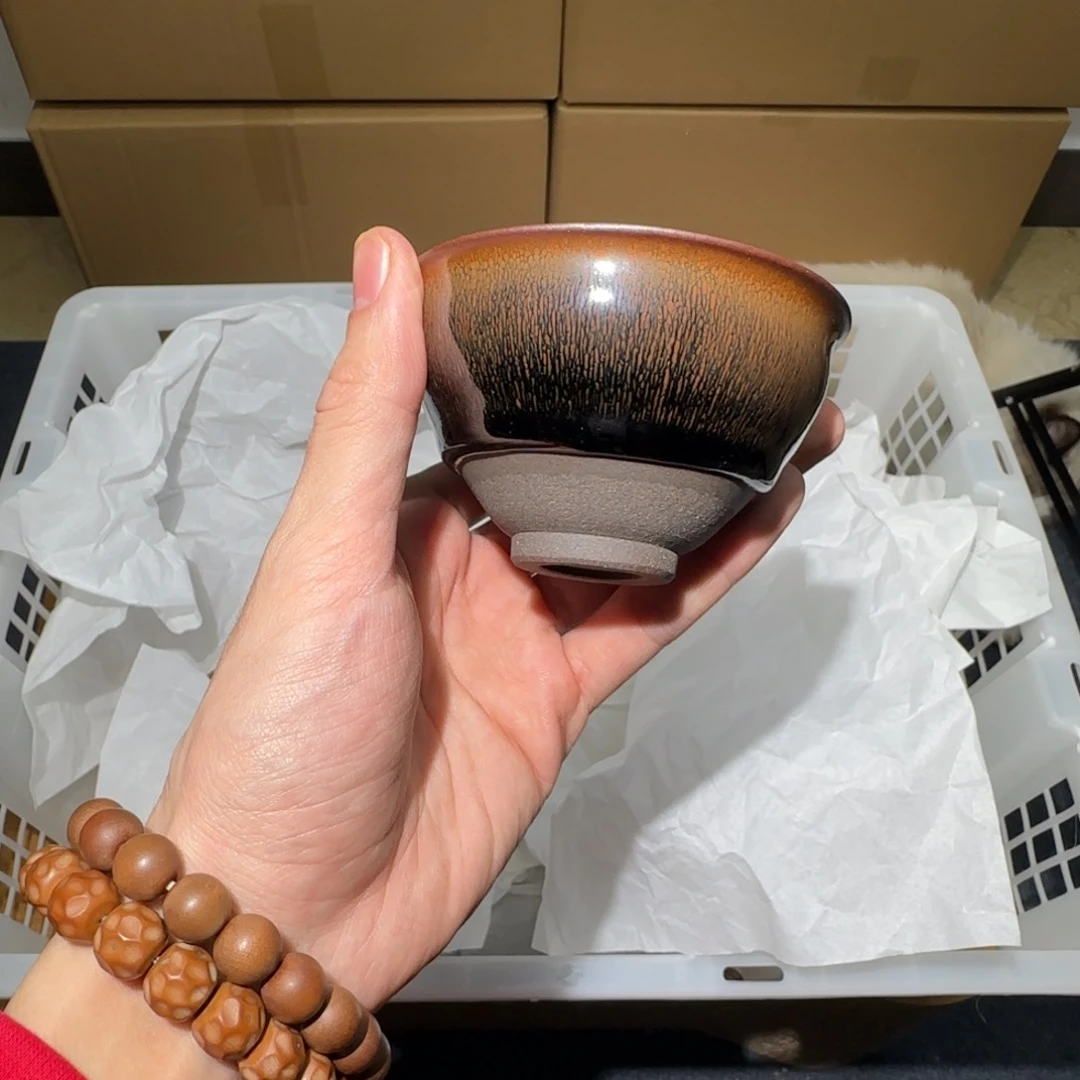 茶盏微瑕建盏，介意勿拍