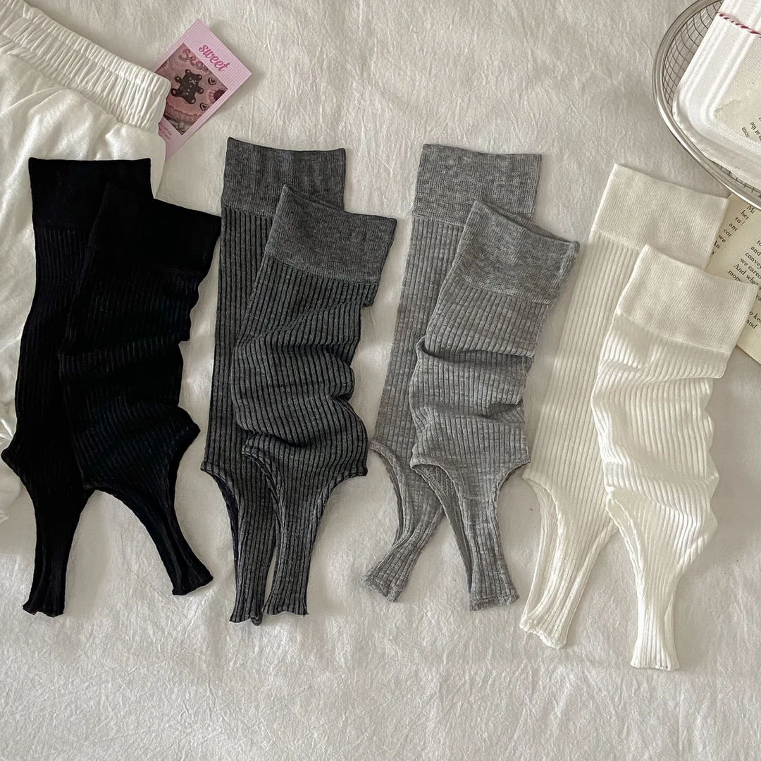 夏季堆堆踩脚袜套简约百搭ins风高级时尚莱赛棉中筒袜女日系薄款