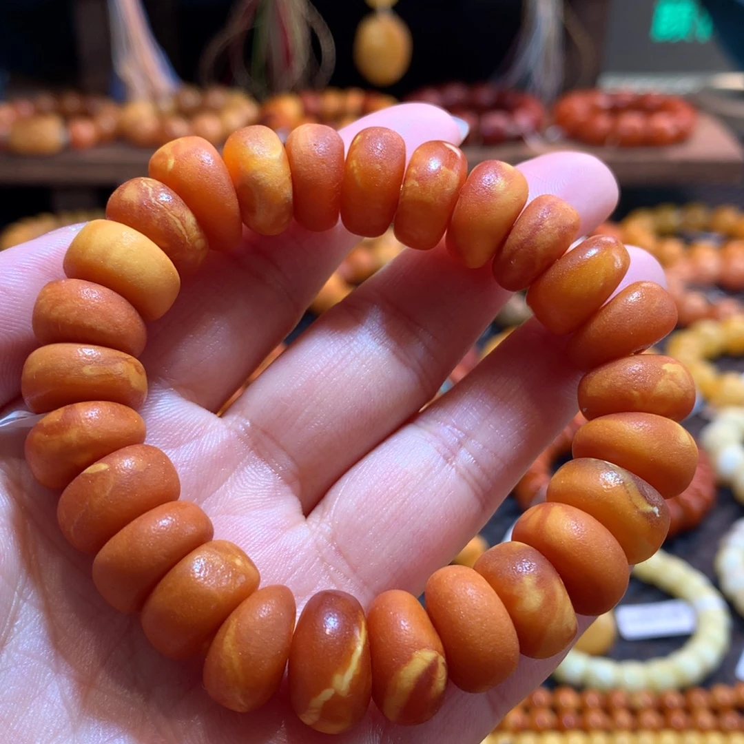 蜜蜡未镶嵌手串蜜蜡手串