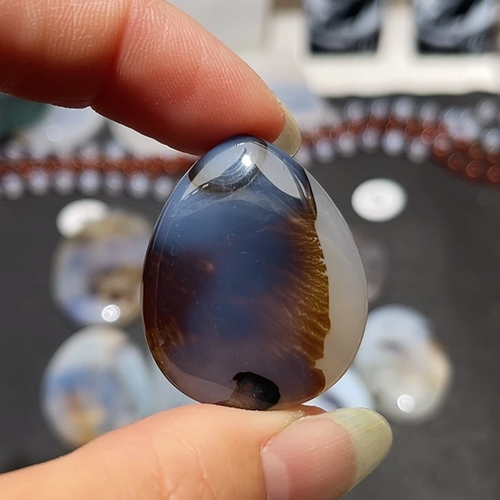 玛瑙/玉髓未镶嵌吊坠(不含链)