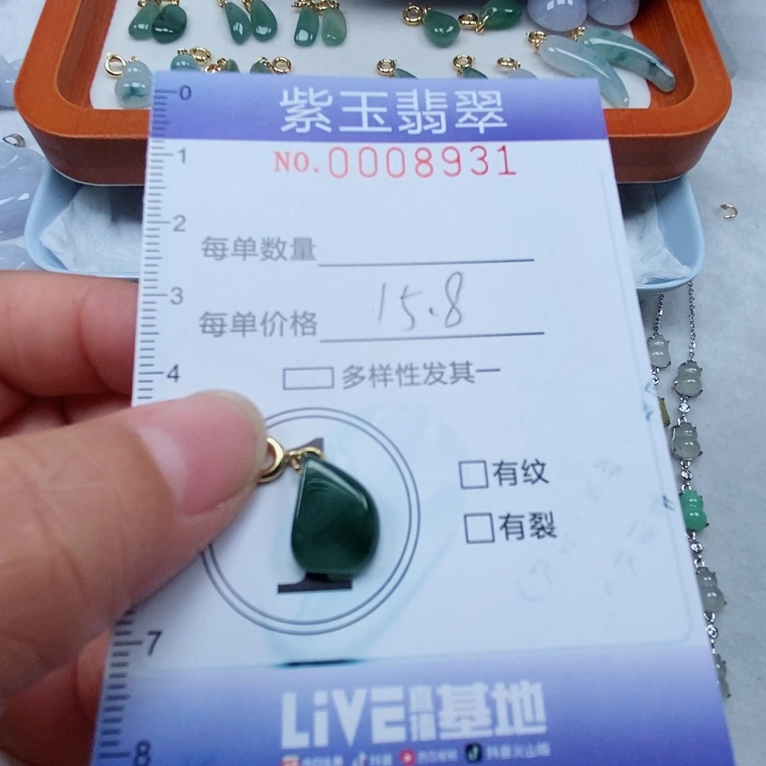 颈饰未镶嵌翡翠冰透随行