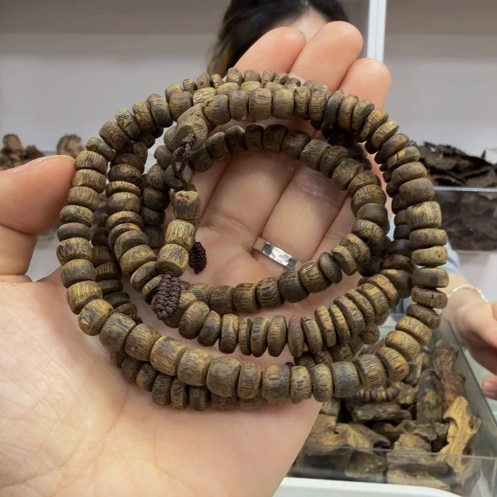 沉香手串树丁壳子手串07规格35克