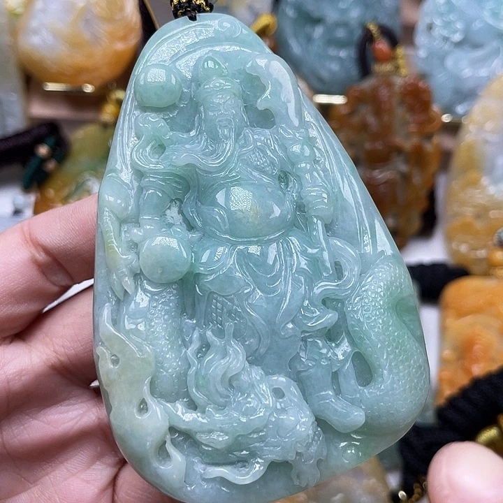 翡翠未镶嵌颈饰天然