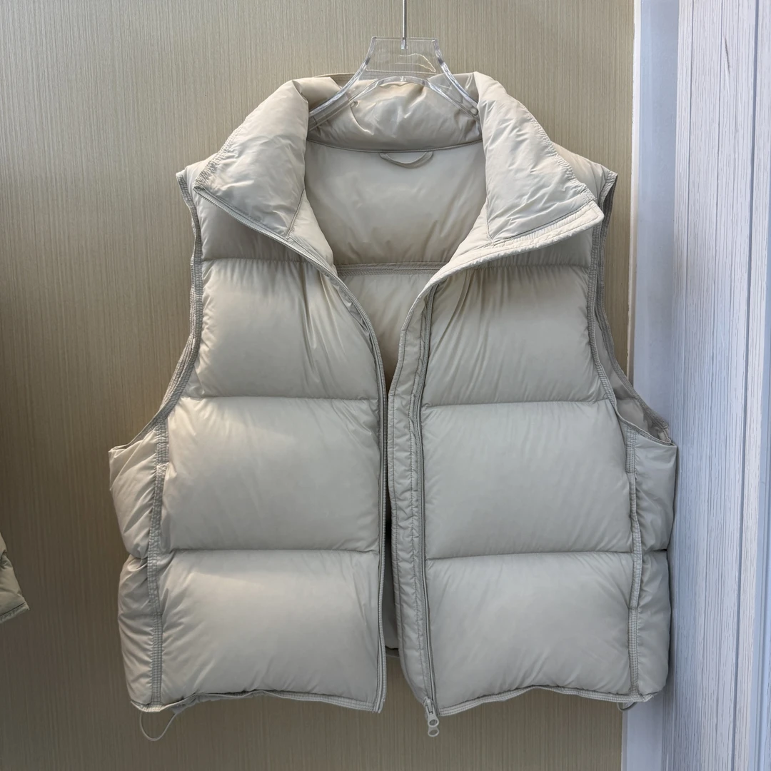 羽绒马甲女短款2025新款时尚立领加厚面包服马夹背心泡芙秋冬外穿