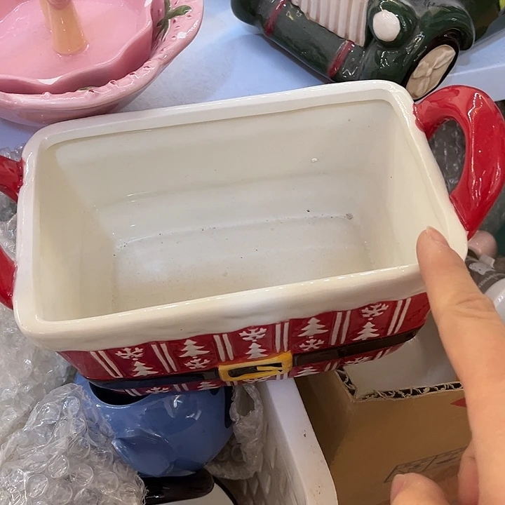 陶瓷微瑕摆件介意慎拍掉色