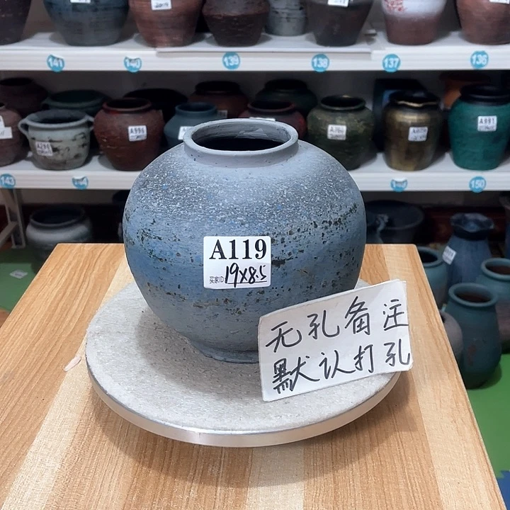 红陶手工制作工艺花盆