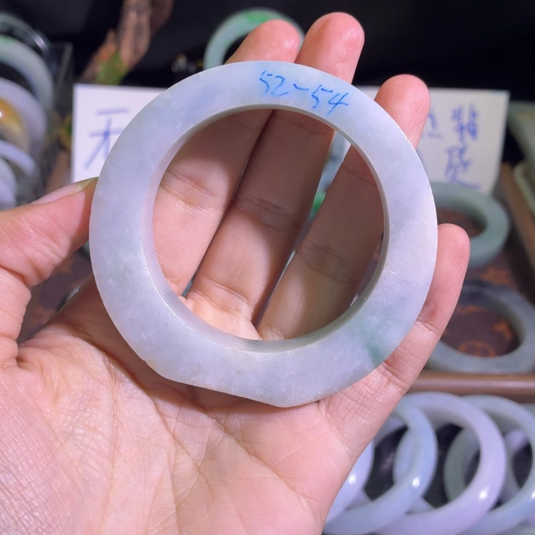 定制翡翠未镶嵌天然纹理随机，追求完美者慎拍