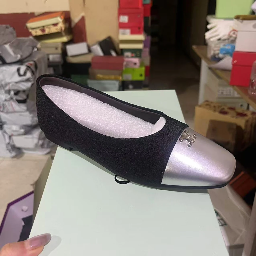 B-220 平底拼色小单鞋2665