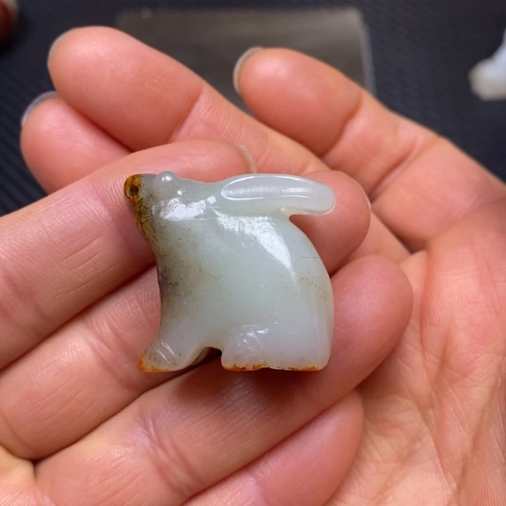 和田玉挂件未镶嵌绘**素